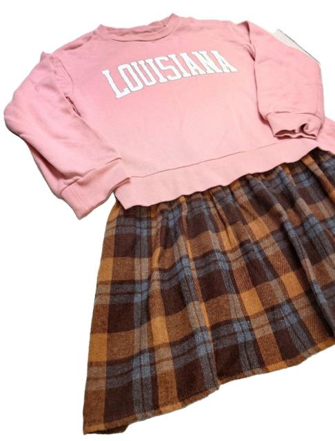 美品★130サイズ★ワンピース★膝丈スカート★かわいい★子供用秋冬物★スッポリ簡単★女の子★フレアスカート★送料無料 < キッズ/ベビー 美品★130サイズ★ワンピース★膝丈スカート★かわいい★子供用秋冬物★スッポリ簡単★女の子★フレアスカート★送料無料 < キッズ/ベビーの