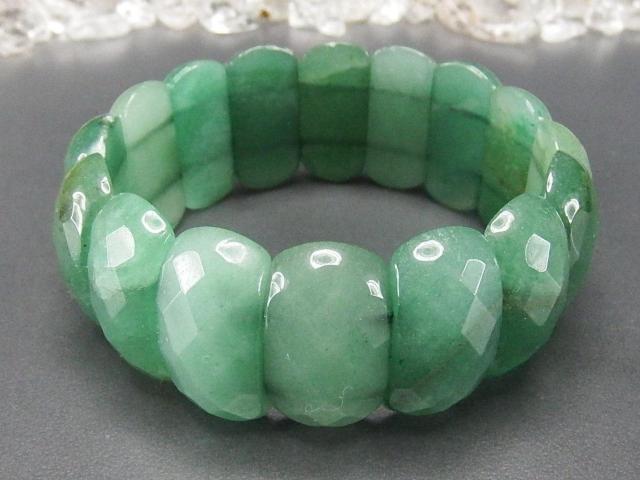 一点物アベンチュリン多面カット超大バングルブレスレット天然石710-082a < 女性アクセサリー/時計 一点物アベンチュリン多面カット超大バングルブレスレット天然石710-082a < 女性アクセサリー/時計の