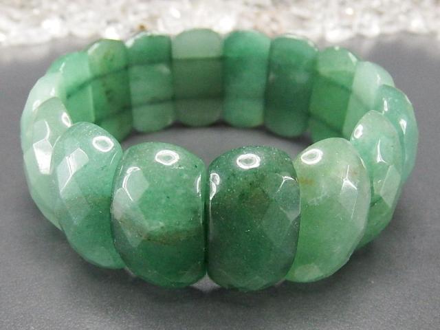 一点物アベンチュリン多面カット超大バングルブレスレット天然石710-082a < 女性アクセサリー/時計 一点物アベンチュリン多面カット超大バングルブレスレット天然石710-082a < 女性アクセサリー/時計の