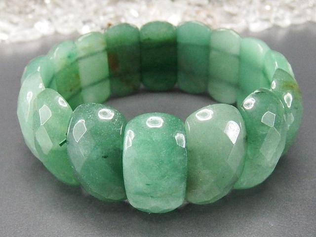 一点物アベンチュリン多面カット超大バングルブレスレット天然石710-082a < 女性アクセサリー/時計 一点物アベンチュリン多面カット超大バングルブレスレット天然石710-082a < 女性アクセサリー/時計の