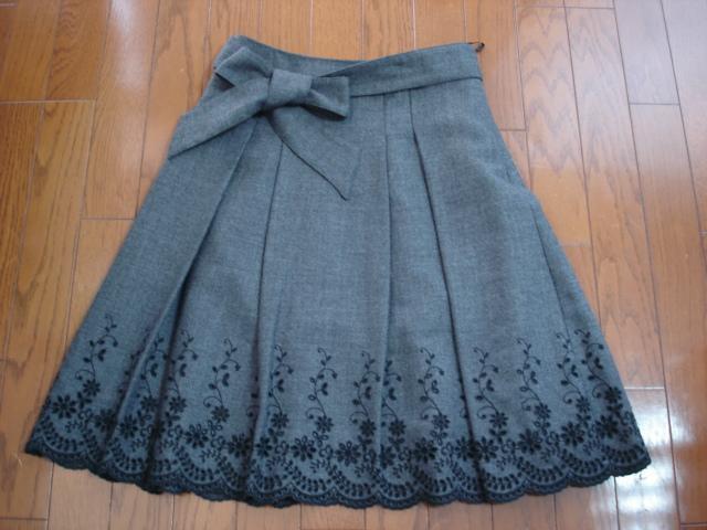 ★クリアインプレッション 裾刺繍デザインウールスカート★超激安! < ブランド ★クリアインプレッション 裾刺繍デザインウールスカート★超激安! < ブランドの