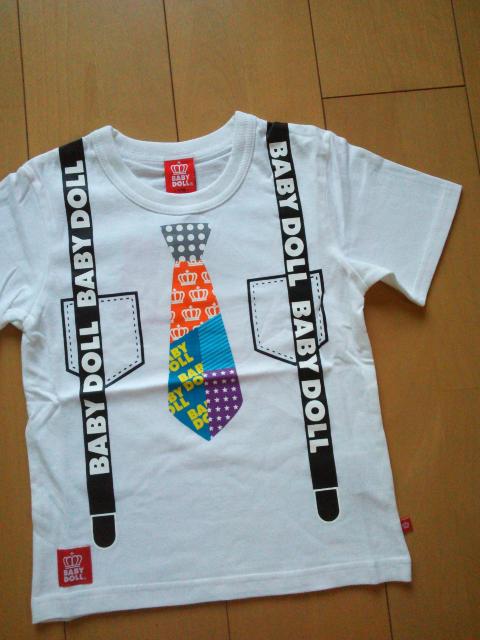 新品ネクタイTシャツ白140ベビードールBABYDOLLベビド < ブランド 新品ネクタイTシャツ白140ベビードールBABYDOLLベビド < ブランドの