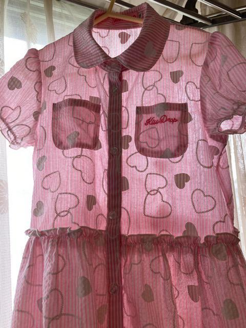 Kiss Drop夏ワンピ130ピンク < キッズ/ベビー  Kiss Drop夏ワンピ130ピンク  < キッズ/ベビーの