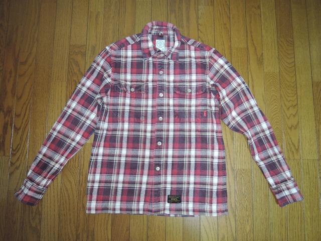 WTAPS ダブルタップス VATOS チェックシャツ S 赤系  長袖シャツ < ブランド  WTAPS ダブルタップス VATOS チェックシャツ S 赤系  長袖シャツ  < ブランドの
