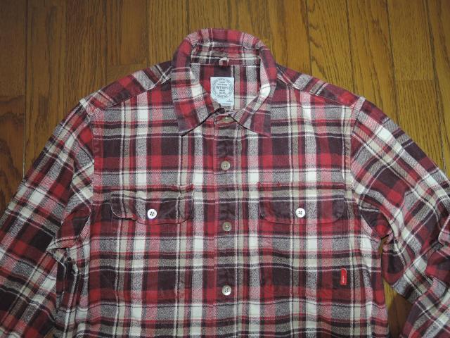 WTAPS ダブルタップス VATOS チェックシャツ S 赤系  長袖シャツ < ブランド  WTAPS ダブルタップス VATOS チェックシャツ S 赤系  長袖シャツ < ブランドの