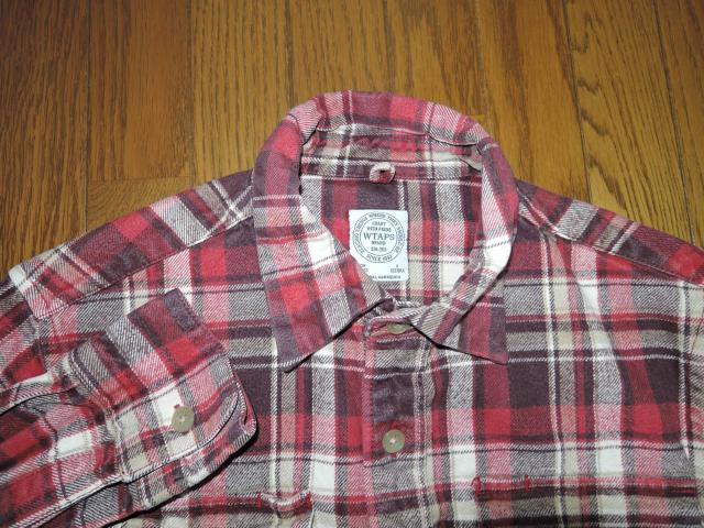 WTAPS ダブルタップス VATOS チェックシャツ S 赤系  長袖シャツ < ブランド  WTAPS ダブルタップス VATOS チェックシャツ S 赤系  長袖シャツ < ブランドの