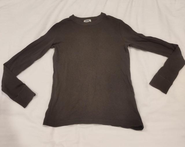 ZUCCA カーキー バックロゴプリント長袖Tシャツ 1990年代ビンテージ < ブランド  ZUCCA カーキー バックロゴプリント長袖Tシャツ 1990年代ビンテージ < ブランドの