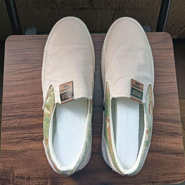 新品 26.5cm メンズ スリッポン ベージュ シューズ 靴 43 おしゃれ < 男性ファッション  新品 26.5cm メンズ スリッポン ベージュ シューズ 靴 43 おしゃれ < 男性ファッションの