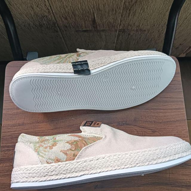 新品 26.5cm メンズ スリッポン ベージュ シューズ 靴 43 おしゃれ < 男性ファッション  新品 26.5cm メンズ スリッポン ベージュ シューズ 靴 43 おしゃれ < 男性ファッションの