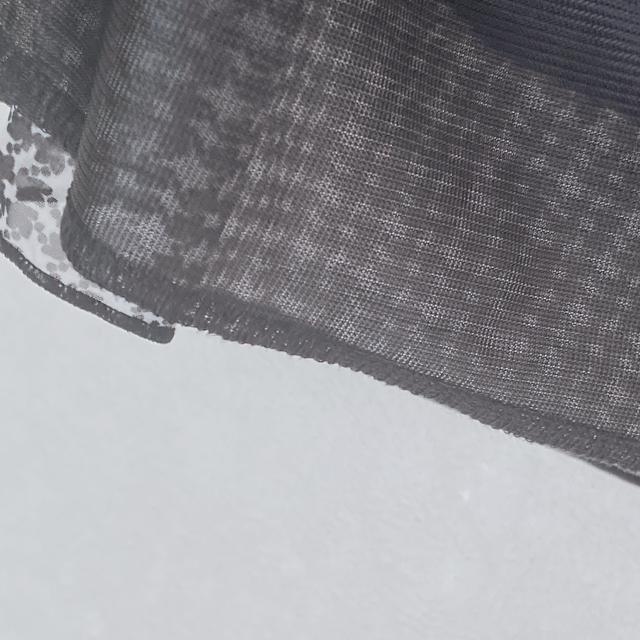 IKEDA NOBUO 千鳥柄風 フリル ティアード チュニック トップス L モノトーン N2m < 女性ファッション IKEDA NOBUO 千鳥柄風 フリル ティアード チュニック トップス L モノトーン N2m < 女性ファッションの