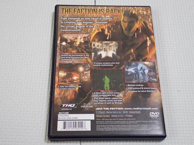 PS2★RED FACTION 2 海外版 北米版★箱付・説明書付・ソフト付 < ゲーム本体/ソフト PS2★RED FACTION 2 海外版 北米版★箱付・説明書付・ソフト付 < ゲーム本体/ソフトの