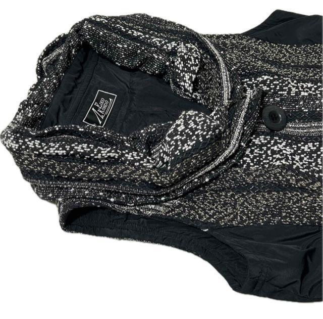 EIKO KONDO エイココンドウ ベスト 42 フリル ブラック ゴールド糸 < 女性ファッション EIKO KONDO エイココンドウ ベスト 42 フリル ブラック ゴールド糸 < 女性ファッションの