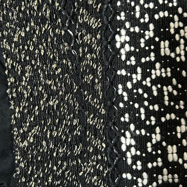 EIKO KONDO エイココンドウ ベスト 42 フリル ブラック ゴールド糸 < 女性ファッション EIKO KONDO エイココンドウ ベスト 42 フリル ブラック ゴールド糸 < 女性ファッションの