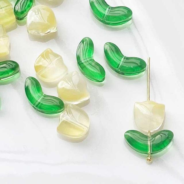 �`���[���b�v�̉ԂƗt�K���X�r�[�Y24�i12�Z�b�g�j���F  �� �y�b�g/��|/���|�� 