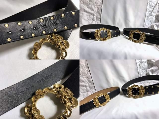 正規美 限定 ドルチェ&ガッバーナ DGロゴエンジェルバックルスタッズ レザーベルト 黒×金 85 メンズ D&G < ブランド 正規美 限定 ドルチェ&ガッバーナ DGロゴエンジェルバックルスタッズ レザーベルト 黒×金 85 メンズ D&G < ブランドの