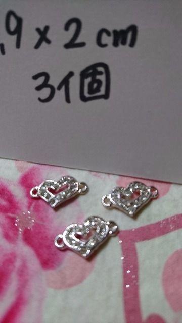 合金A級ラインストーンハートコネクター3個 < 香水/コスメ/ネイル  合金A級ラインストーンハートコネクター3個 < 香水/コスメ/ネイルの