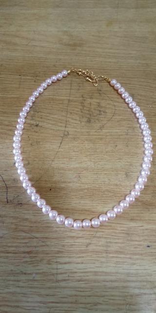 6oパール薄いピンクネックレス < 女性アクセサリー/時計 6oパール薄いピンクネックレス < 女性アクセサリー/時計の