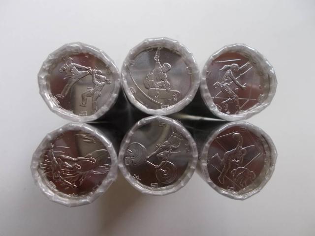 東京オリン ・ パラリン 記念硬貨 100円 二次発行6種 ロール < ホビー 東京オリン ・ パラリン 記念硬貨 100円 二次発行6種 ロール < ホビーの