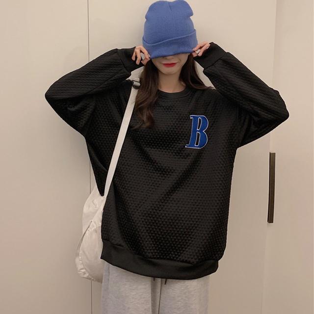 送料無料 新品 スウェット 英字ロゴ トレーナー 長袖 < 女性ファッション  送料無料 新品 スウェット 英字ロゴ トレーナー 長袖 < 女性ファッションの