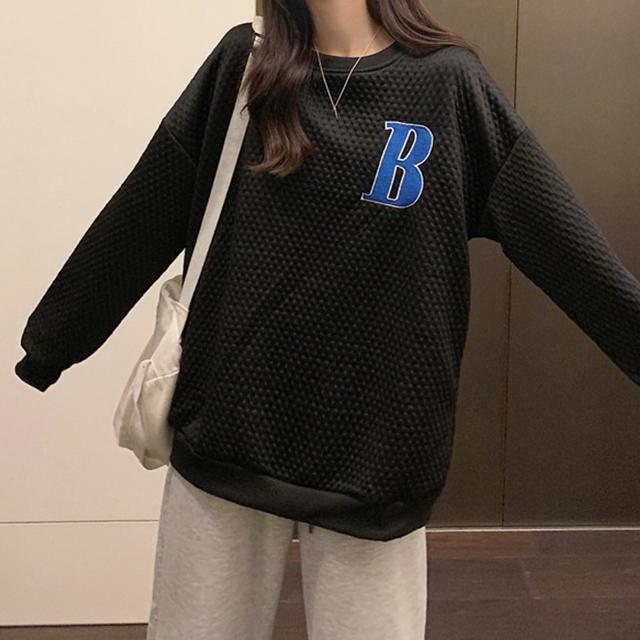 送料無料 新品 スウェット 英字ロゴ トレーナー 長袖 < 女性ファッション  送料無料 新品 スウェット 英字ロゴ トレーナー 長袖 < 女性ファッションの