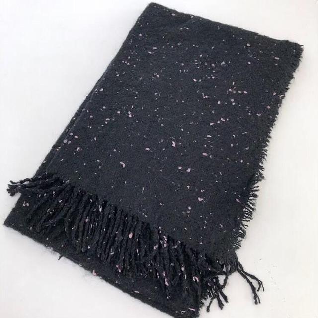 ◆H&M/エイチ&エム◆大判ストール★ブラック×ピンク美品♪マフラー*ブランケット < ブランド  ◆H&M/エイチ&エム◆大判ストール★ブラック×ピンク美品♪マフラー*ブランケット < ブランドの