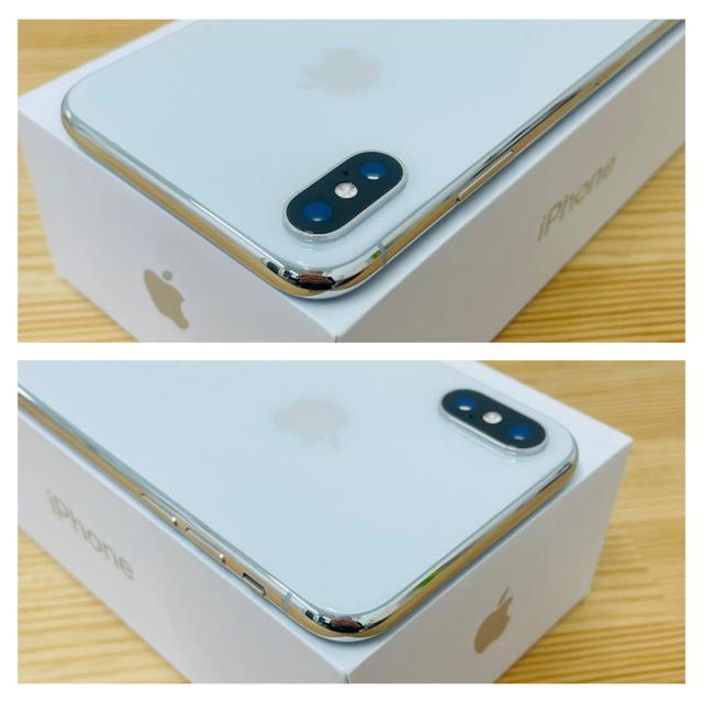 S 100% iPhone X 256 GB SIM�t���[ �V���o�[�@�{�� �� �Ɠd/AV�� 