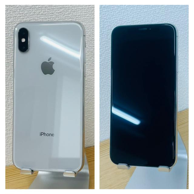 S 100% iPhone X 256 GB SIM�t���[ �V���o�[�@�{�� �� �Ɠd/AV�� 