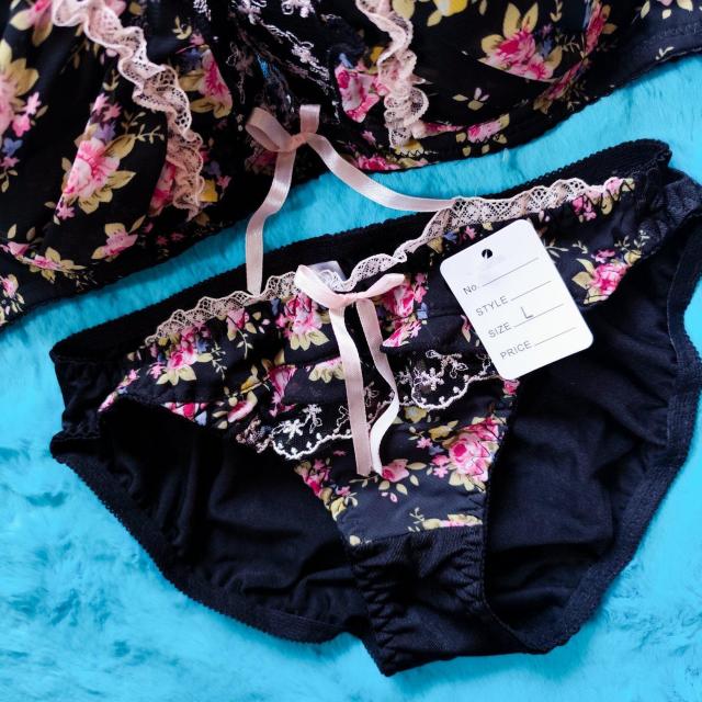 激エロcute。。お花柄透けシフォンブラジャー&ショーツセット。。大きいサイズグラマー。。フラワー < 女性ファッション  激エロcute。。お花柄透けシフォンブラジャー&ショーツセット。。大きいサイズグラマー。。フラワー < 女性ファッションの