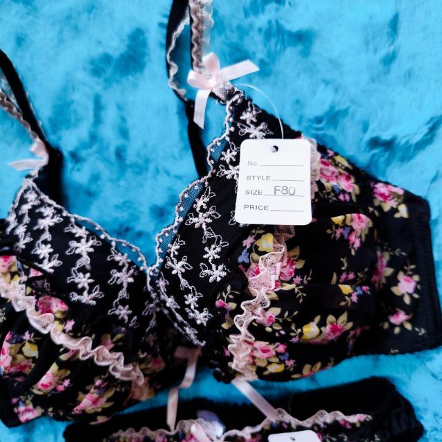 激エロcute。。お花柄透けシフォンブラジャー&ショーツセット。。大きいサイズグラマー。。フラワー < 女性ファッション  激エロcute。。お花柄透けシフォンブラジャー&ショーツセット。。大きいサイズグラマー。。フラワー < 女性ファッションの