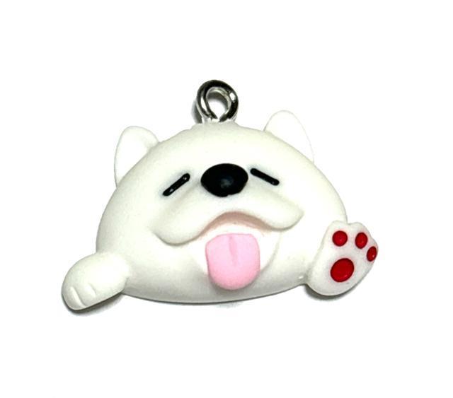 665 白い犬 サモエド わんちゃん 1個 樹脂チャーム アクセサリーパーツ < ペット/手芸/園芸 665 白い犬 サモエド わんちゃん 1個 樹脂チャーム アクセサリーパーツ < ペット/手芸/園芸の