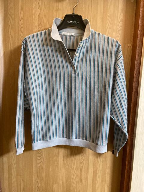 2086.ドルマンスリーブ☆襟付きニットシャツ☆サイズM☆難あり < 女性ファッション 2086.ドルマンスリーブ☆襟付きニットシャツ☆サイズM☆難あり < 女性ファッションの