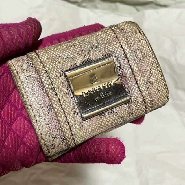 【LANVIN en Bleu / ランバンオンブルー】 ヘビ / 三つ折り財布 パイソン コンパクトウォレット < ブランド 【LANVIN en Bleu / ランバンオンブルー】 ヘビ / 三つ折り財布 パイソン コンパクトウォレット < ブランドの