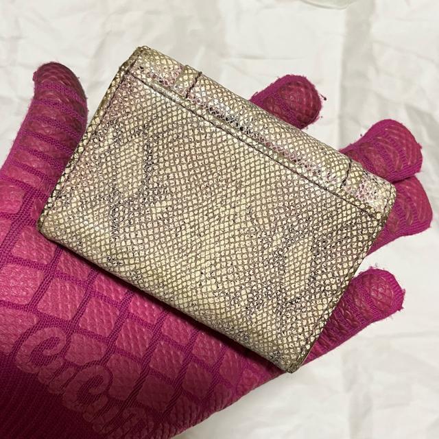 【LANVIN en Bleu / ランバンオンブルー】 ヘビ / 三つ折り財布 パイソン コンパクトウォレット < ブランド 【LANVIN en Bleu / ランバンオンブルー】 ヘビ / 三つ折り財布 パイソン コンパクトウォレット < ブランドの