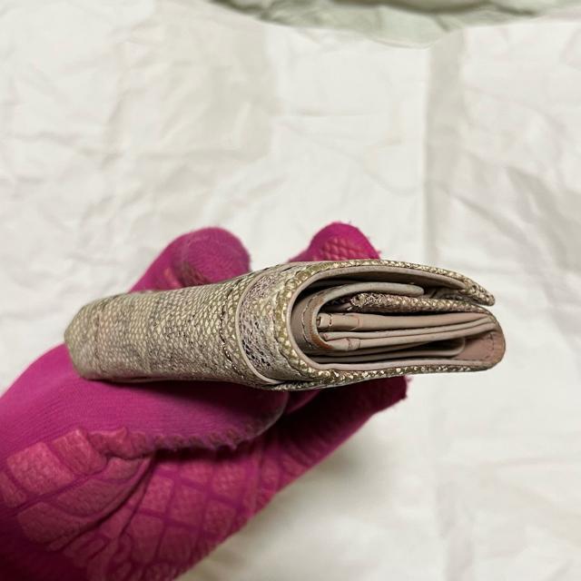 【LANVIN en Bleu / ランバンオンブルー】 ヘビ / 三つ折り財布 パイソン コンパクトウォレット < ブランド 【LANVIN en Bleu / ランバンオンブルー】 ヘビ / 三つ折り財布 パイソン コンパクトウォレット < ブランドの