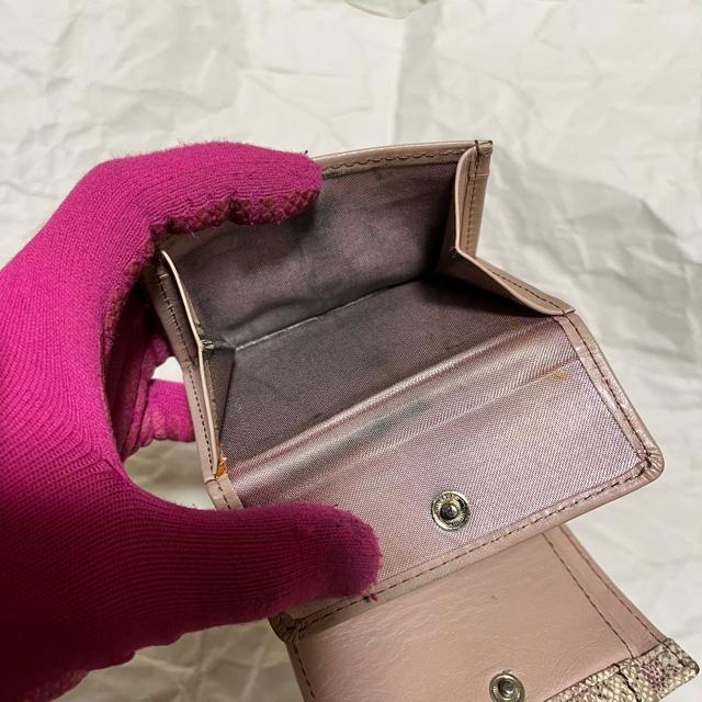 【LANVIN en Bleu / ランバンオンブルー】 ヘビ / 三つ折り財布 パイソン コンパクトウォレット < ブランド 【LANVIN en Bleu / ランバンオンブルー】 ヘビ / 三つ折り財布 パイソン コンパクトウォレット < ブランドの