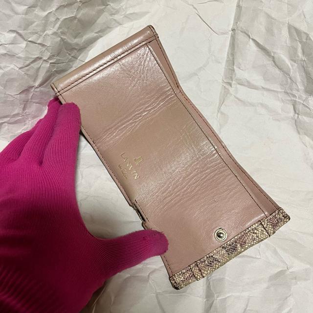 【LANVIN en Bleu / ランバンオンブルー】 ヘビ / 三つ折り財布 パイソン コンパクトウォレット < ブランド 【LANVIN en Bleu / ランバンオンブルー】 ヘビ / 三つ折り財布 パイソン コンパクトウォレット < ブランドの