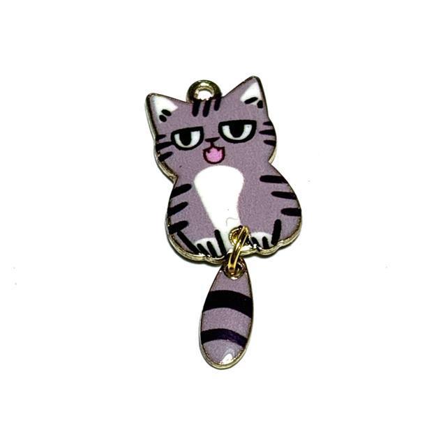 5226 しっぽが揺れる猫ちゃん トラ1個 金属パーツ アクセサリーチャーム ハンドメイド材料 ネコねこ < ペット/手芸/園芸 5226 しっぽが揺れる猫ちゃん トラ1個 金属パーツ アクセサリーチャーム ハンドメイド材料 ネコねこ < ペット/手芸/園芸の