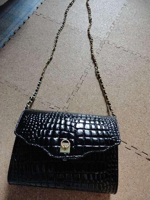 エナメル風牛皮 2way バッグ < 女性ファッション エナメル風牛皮 2way バッグ < 女性ファッションの