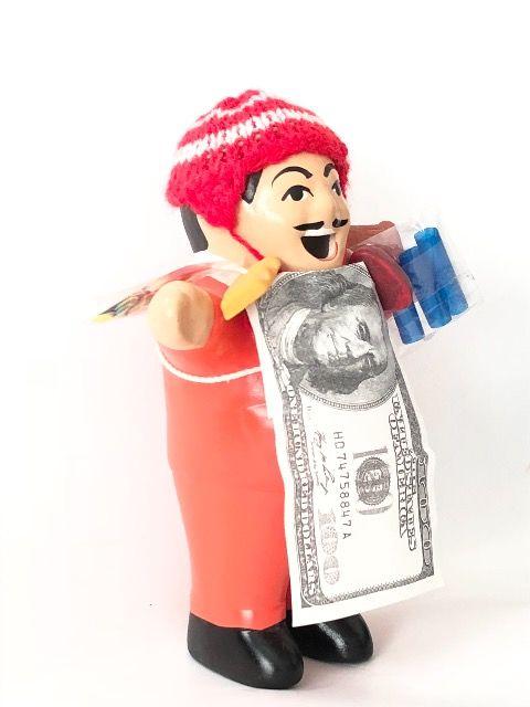新品〈エケコ人形〉幸せを運ぶお人形(オレンジ)M < インテリア/ライフ  新品〈エケコ人形〉幸せを運ぶお人形(オレンジ)M < インテリア/ライフの