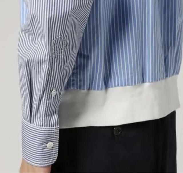 GANRYU ストライプ シャツブルゾン M 15-16fw < ブランド  GANRYU ストライプ シャツブルゾン M 15-16fw < ブランドの