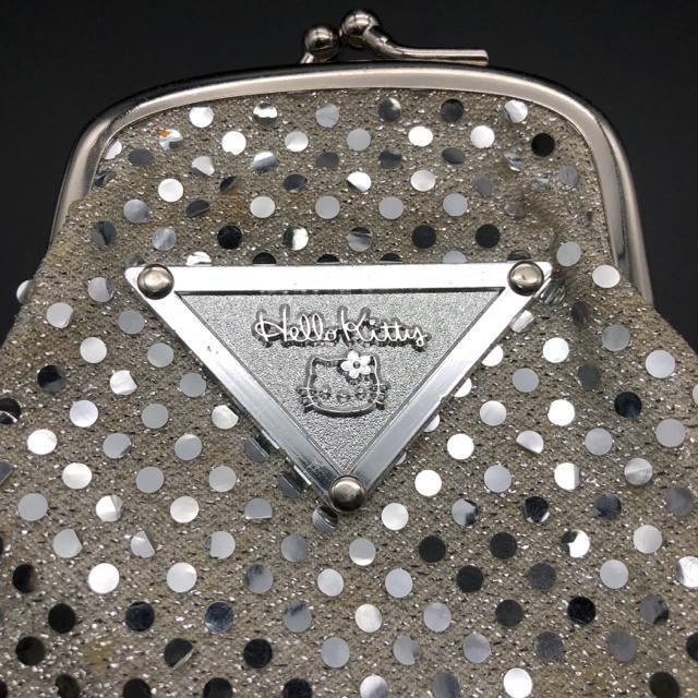 即決 ハローキティ がま口 ポーチ シルバー < 女性ファッション  即決 ハローキティ がま口 ポーチ シルバー < 女性ファッションの