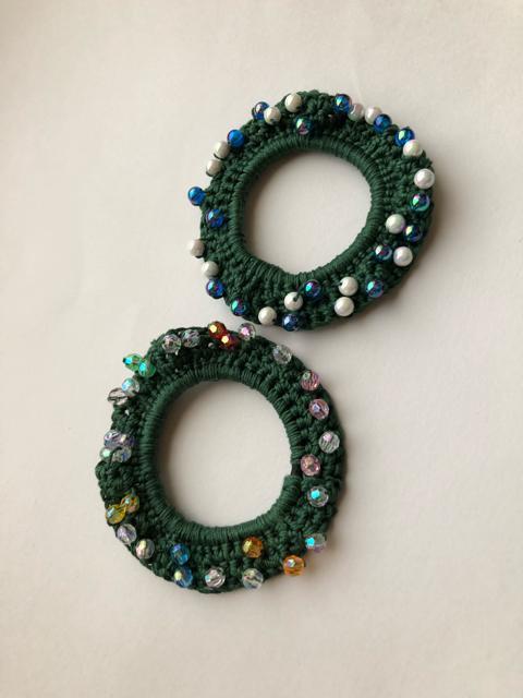 ハンドメイド ヘアゴム ミニシュシュ クリスマスカラー♪ < 女性ファッション  ハンドメイド ヘアゴム ミニシュシュ クリスマスカラー♪ < 女性ファッションの