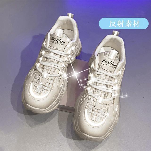 送料無料 新品 ダッドスニーカー レディース 韓国風厚底 < 女性ファッション  送料無料 新品 ダッドスニーカー レディース 韓国風厚底 < 女性ファッションの