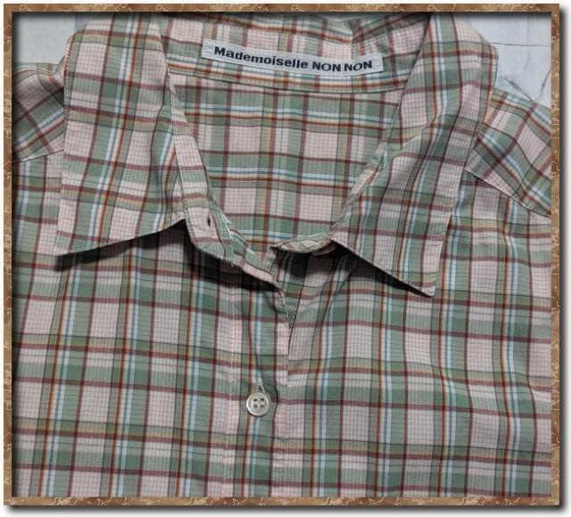 マドモアゼルノンノン チェック半袖シャツ < 女性ファッション マドモアゼルノンノン チェック半袖シャツ < 女性ファッションの