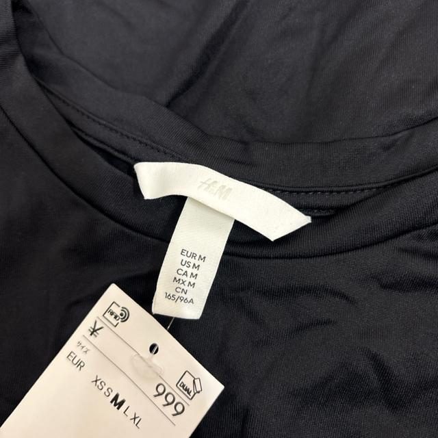 即決 新品 タグ付き H&M 半袖Tシャツ ブラック M < 女性ファッション 即決 新品 タグ付き H&M 半袖Tシャツ ブラック M < 女性ファッションの