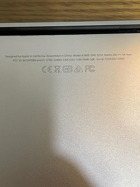 MacBook Pro 13�C���` 2018 i7 16GB 512GB SSD ���i ���t�� Apple A1989 �� PC�{��/���Ӌ@��� 