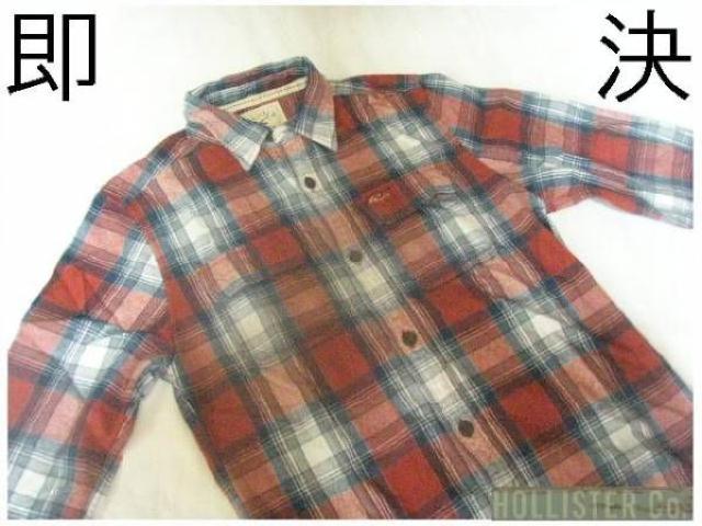本場USA購入Hollisterしっかり生地ネルシャツUS M レッド < ブランド  本場USA購入Hollisterしっかり生地ネルシャツUS M レッド  < ブランドの
