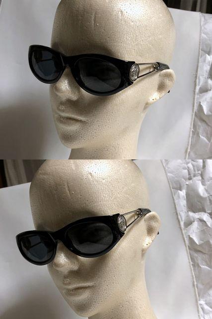 正規美 VERSACEヴェルサーチ メデューサアイコン装飾ピンフレーム サングラス黒×シルバー < ブランド  正規美 VERSACEヴェルサーチ メデューサアイコン装飾ピンフレーム サングラス黒×シルバー < ブランドの