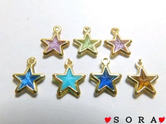 デコパーツ♪キラキラスター星柄チャーム 6色7個セット < ペット/手芸/園芸  デコパーツ♪キラキラスター星柄チャーム 6色7個セット  < ペット/手芸/園芸の