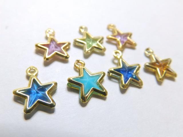 デコパーツ♪キラキラスター星柄チャーム 6色7個セット < ペット/手芸/園芸  デコパーツ♪キラキラスター星柄チャーム 6色7個セット < ペット/手芸/園芸の